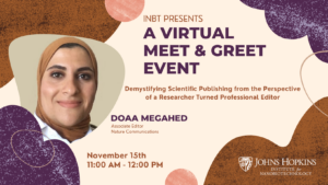 Meet and Greet with Nature Communications Editor Doaa Megahed